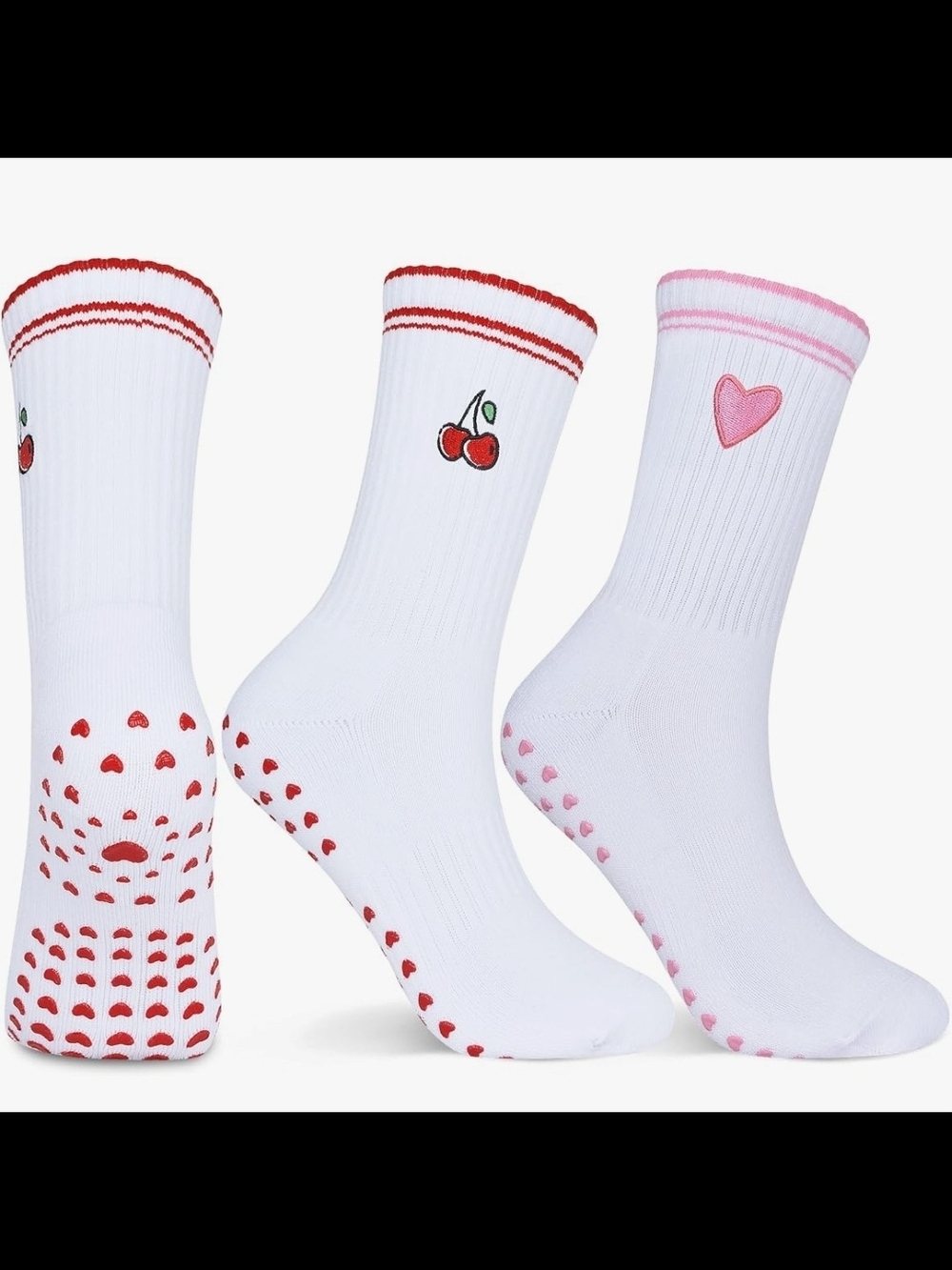 Grip Non-slip Cute Pilates Socks for Yoga, Barre, Reformers US Shoe Sizes 5-11